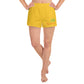 Yellow Women's Athletic Shorts