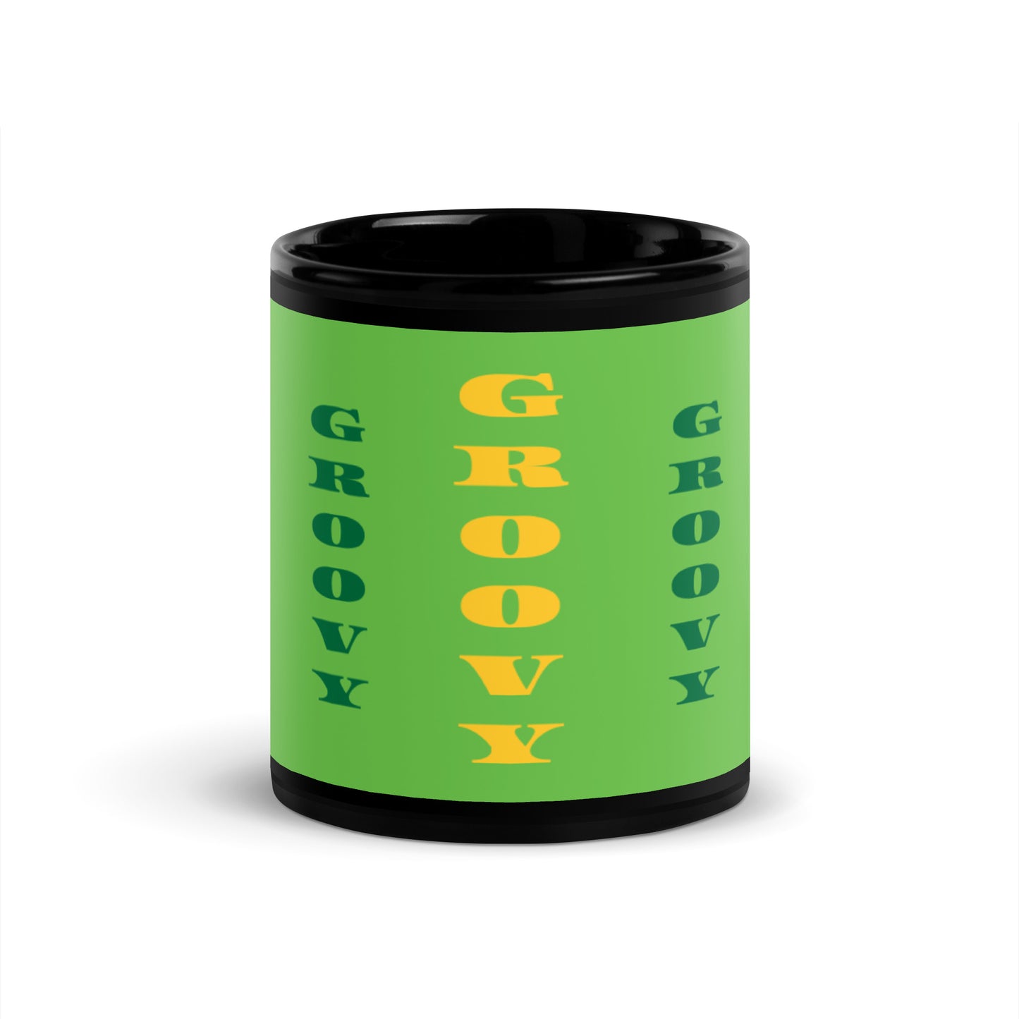 Grinch Black Glossy Mug - Groovy