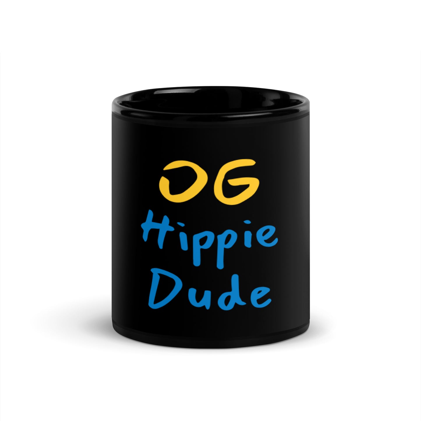 Mug noir brillant - OG Hippie Dude
