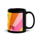 Sun Rays Black Glossy Mug - Loving U Loving me