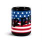 USA Black Glossy Mug - WARRIOR