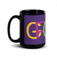 Mug Brillant Noir Violet - Groovy