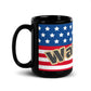 USA Black Glossy Mug - Warrior