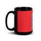 Red Black Glossy Mug - Hippie Chick