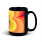 Sunny Flower 2 Black Glossy Mug - OG Hippie Dude