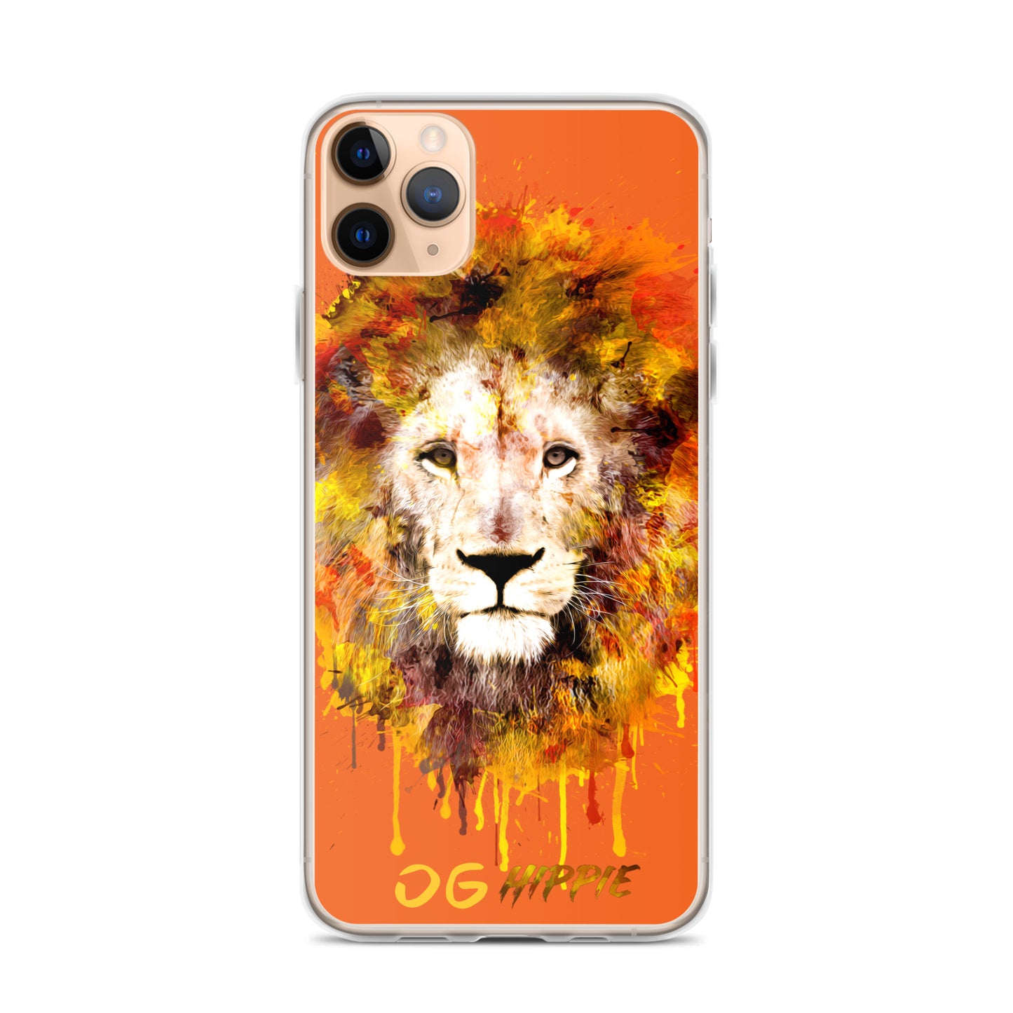 Orange Clear iPhone Case