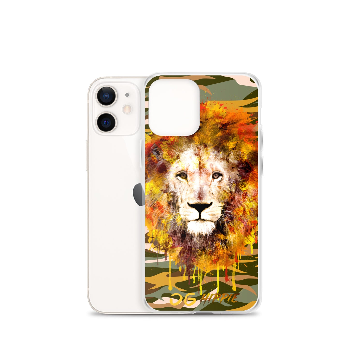 Camo Rays Clear iPhone Case
