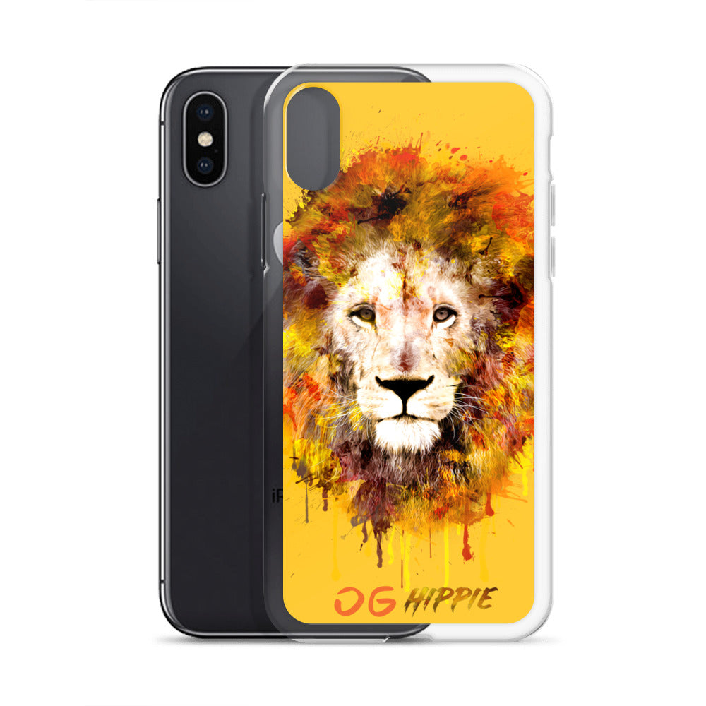 Coque iPhone transparente jaune