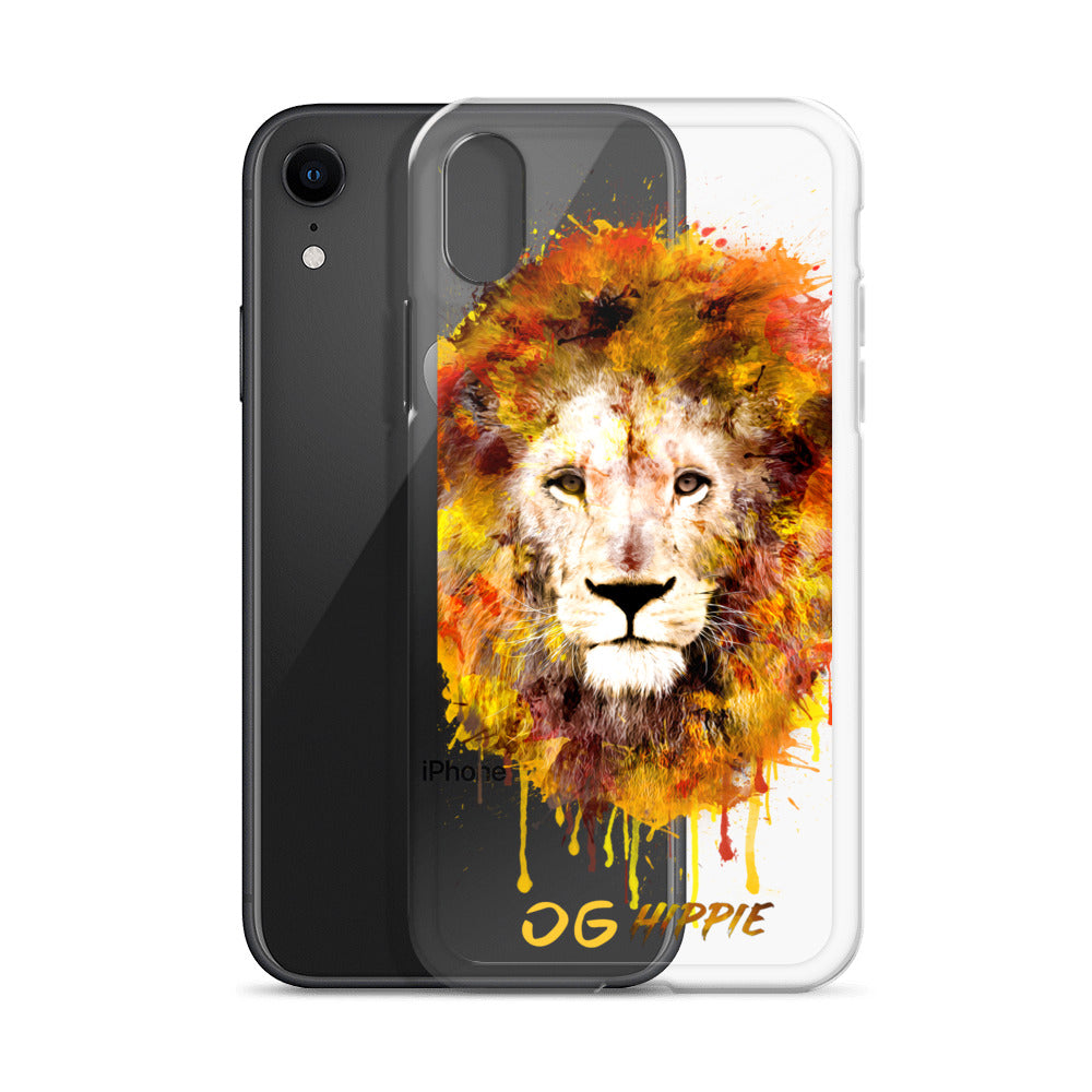 Clear iPhone Case - OG Hippie (yellow)