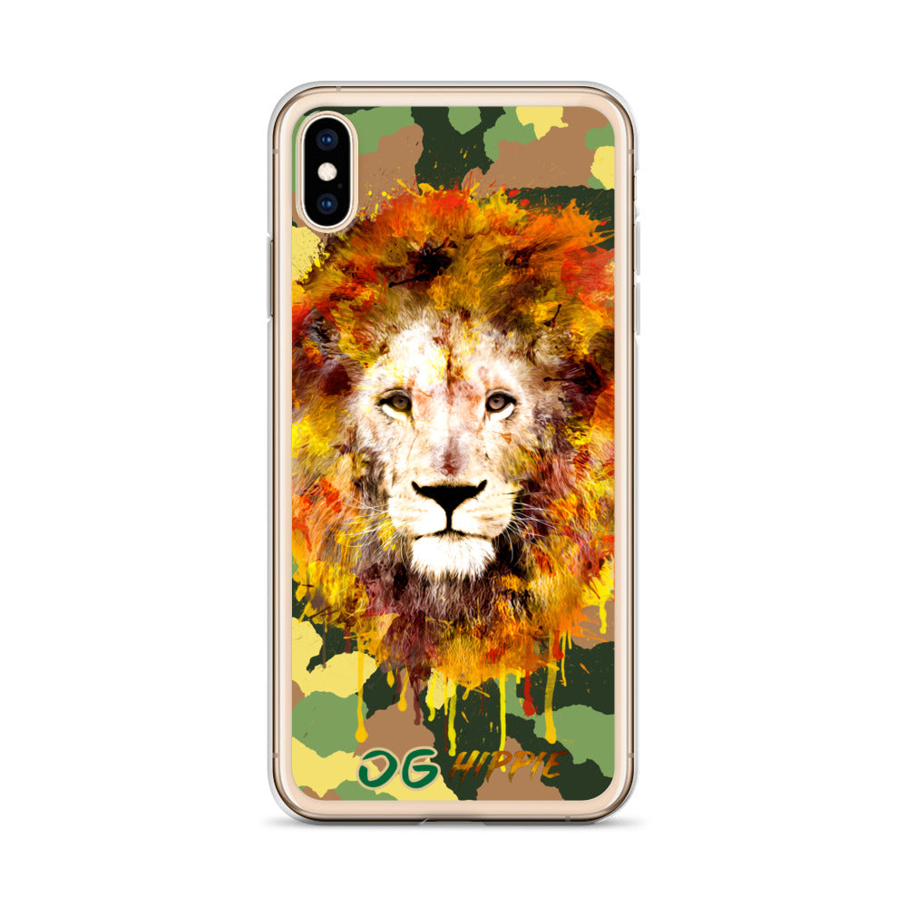 Army Camo Clear iPhone Case