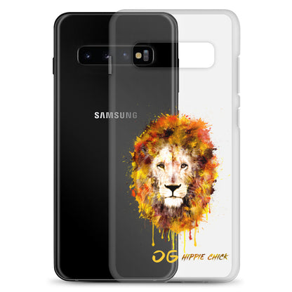 Clear Samsung Case - OG Hippie Chick (yellow)