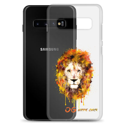 Clear Samsung Case - OG Hippie Chick (orange)