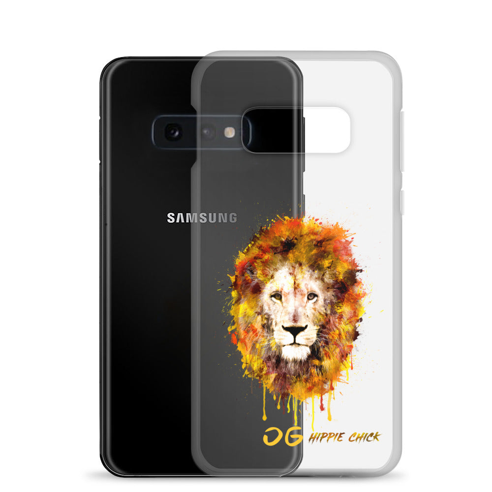 Coque Samsung transparente - OG Hippie Chick (jaune)