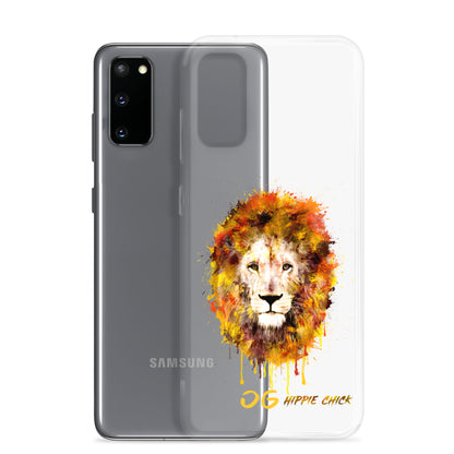 Clear Samsung Case - OG Hippie Chick (yellow)