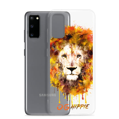 Clear Samsung Case - OG Hippie (orange)