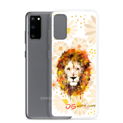 Coque Samsung marguerites marron clair