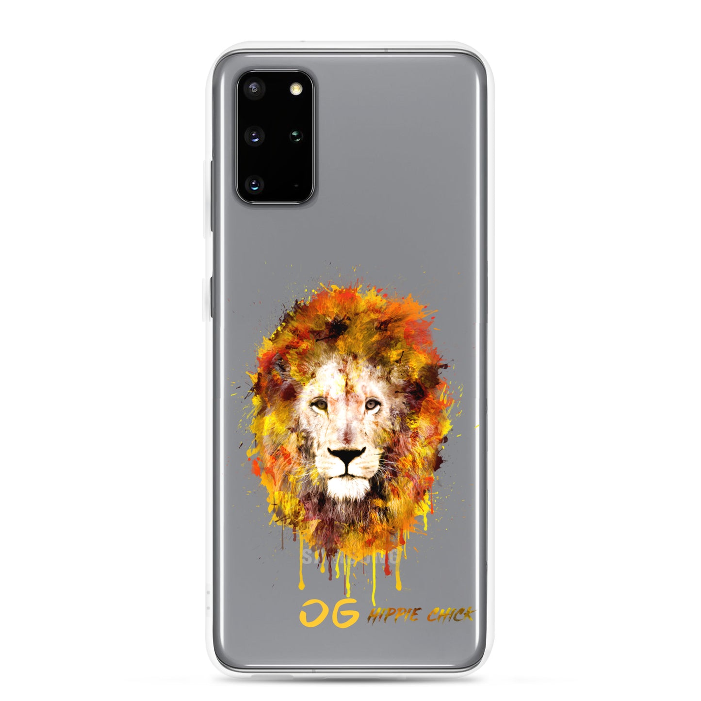 Clear Samsung Case - OG Hippie Chick (yellow)