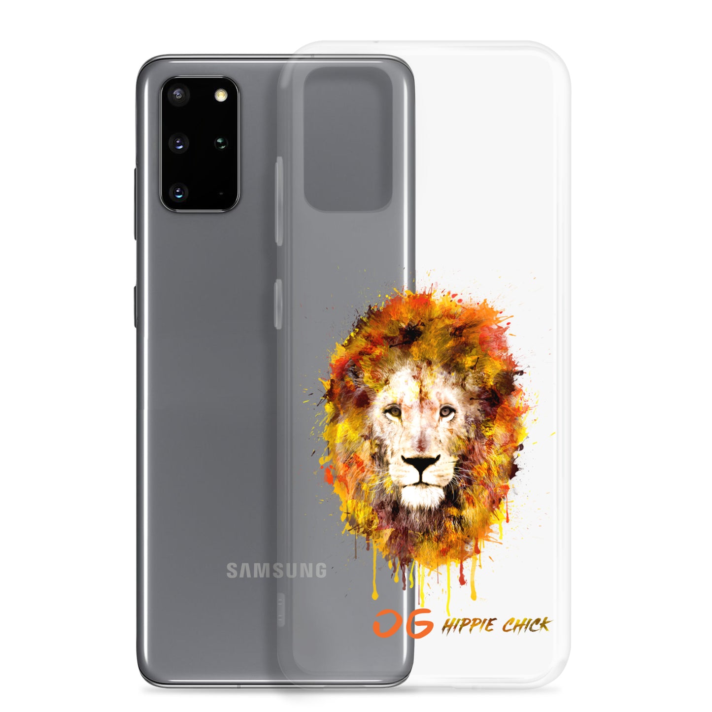 Coque Samsung transparente - OG Hippie Chick (orange)
