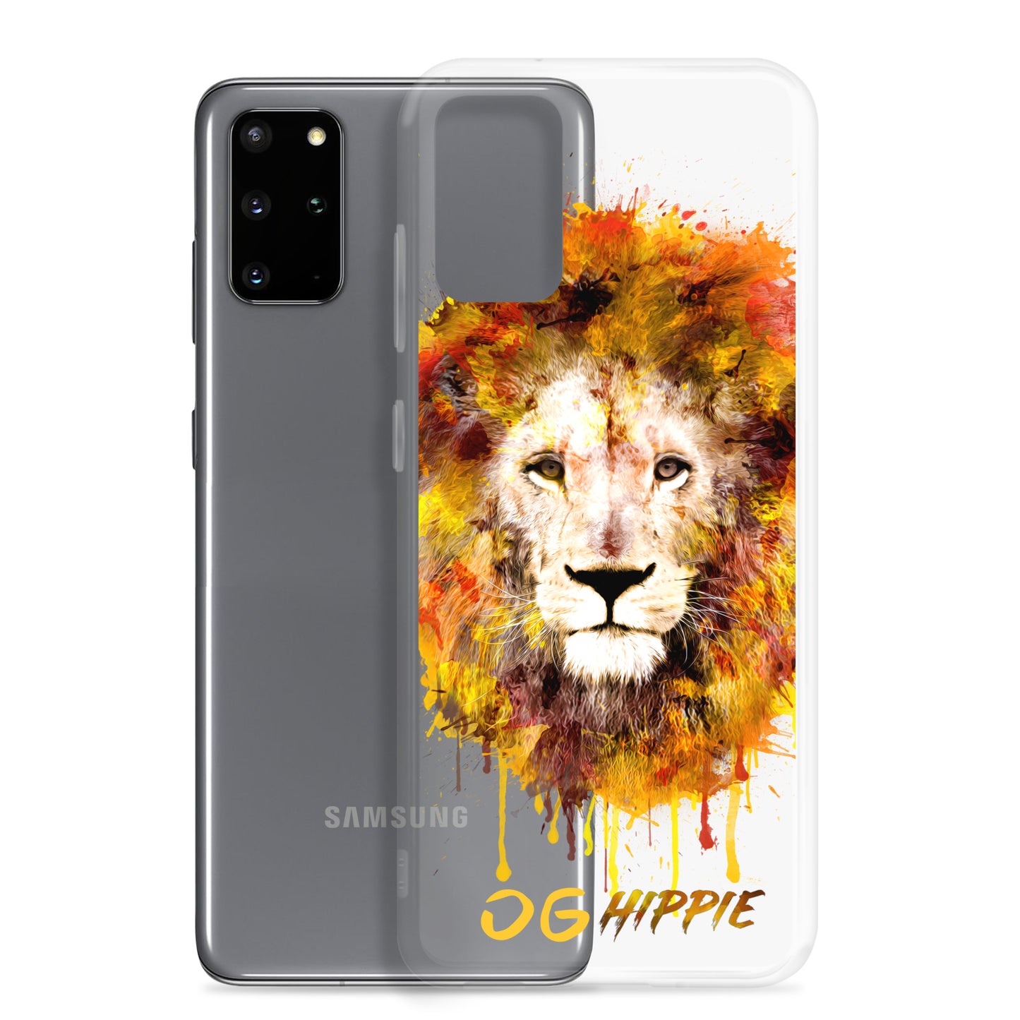 Coque Samsung transparente - OG Hippie (jaune)