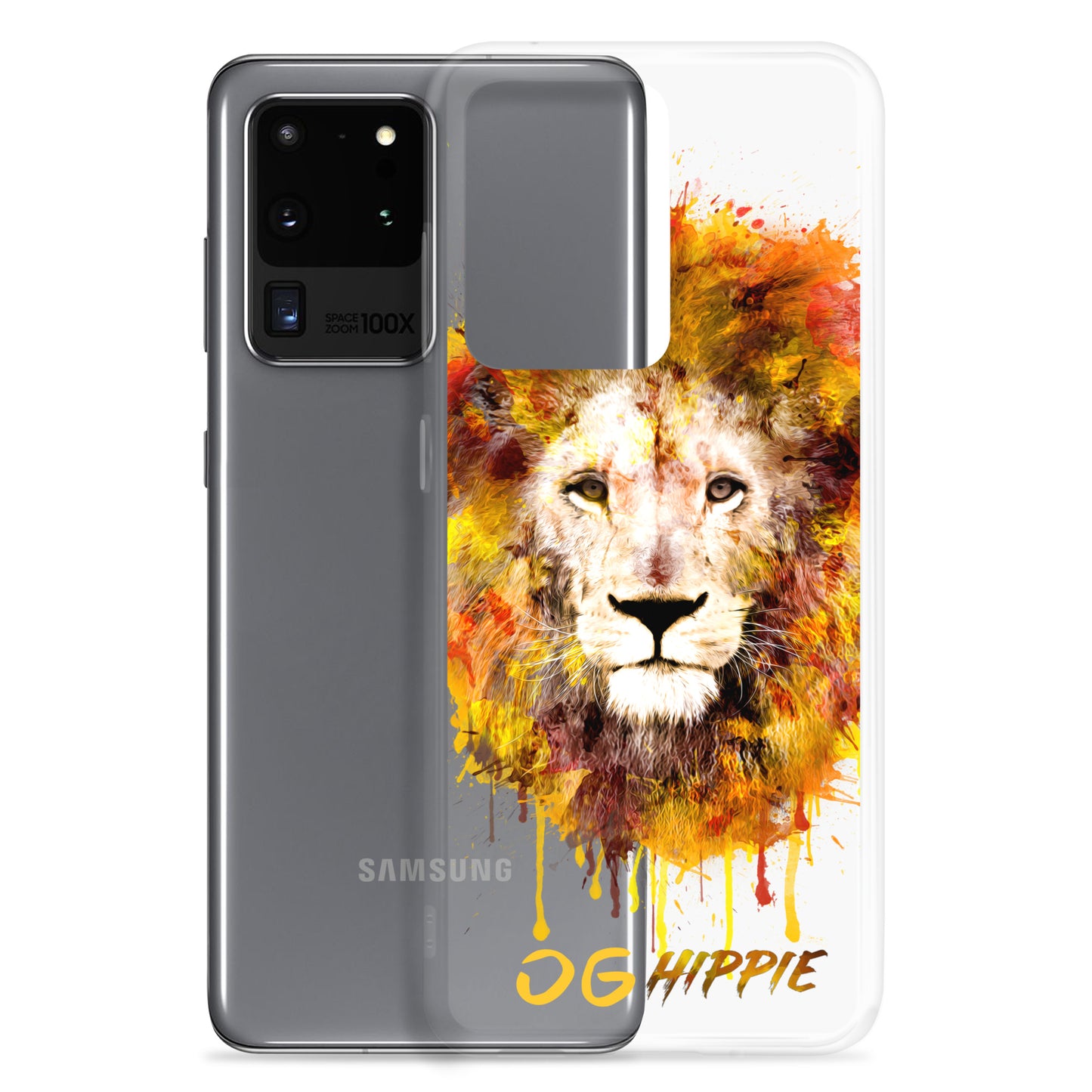 Coque Samsung transparente - OG Hippie (jaune)