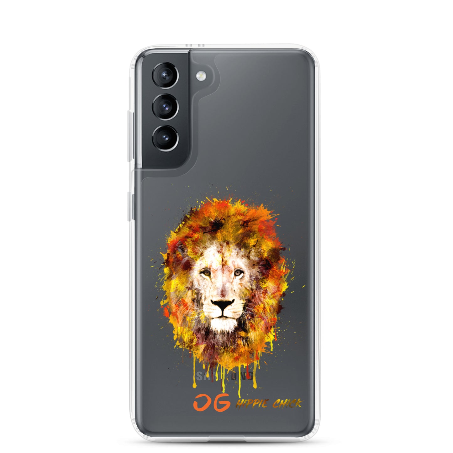 Coque Samsung transparente - OG Hippie Chick (orange)