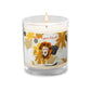 Tan Flowers Candle