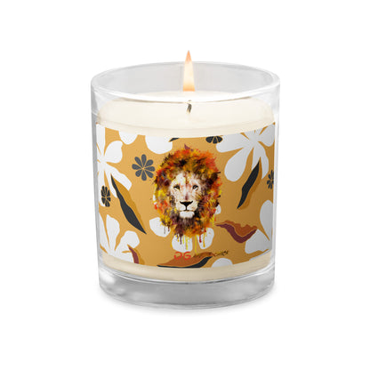White Flowers Candle
