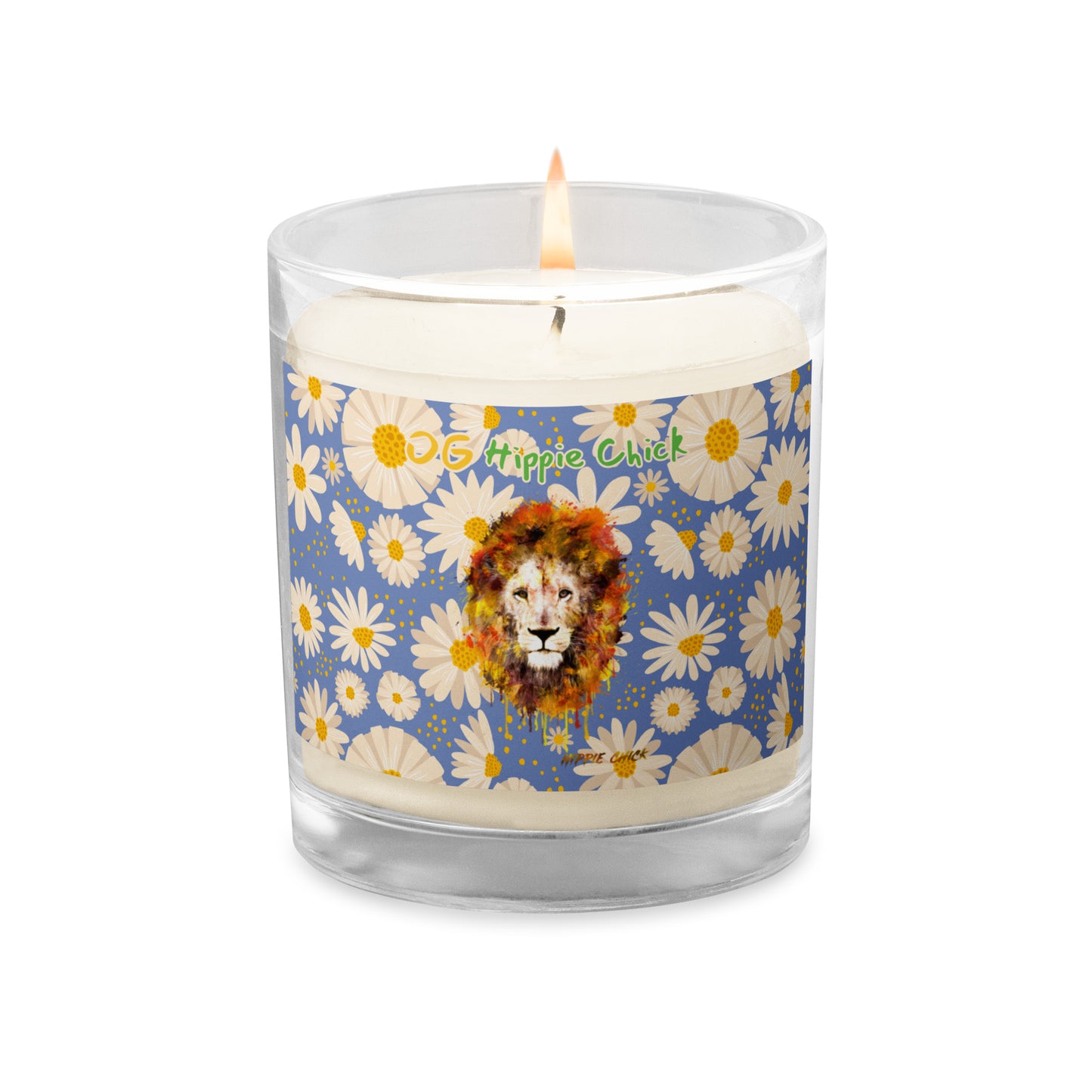 Blue Daisies Candle
