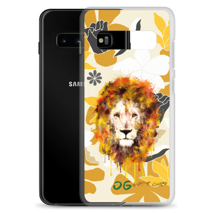 Tan Flowers Samsung Case