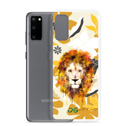 Coque Samsung Fleurs Marron Clair