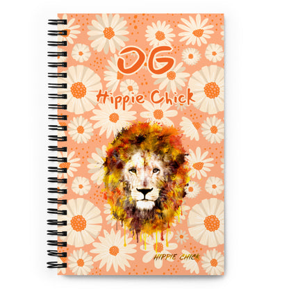 Peach Daisies Spiral Notebook