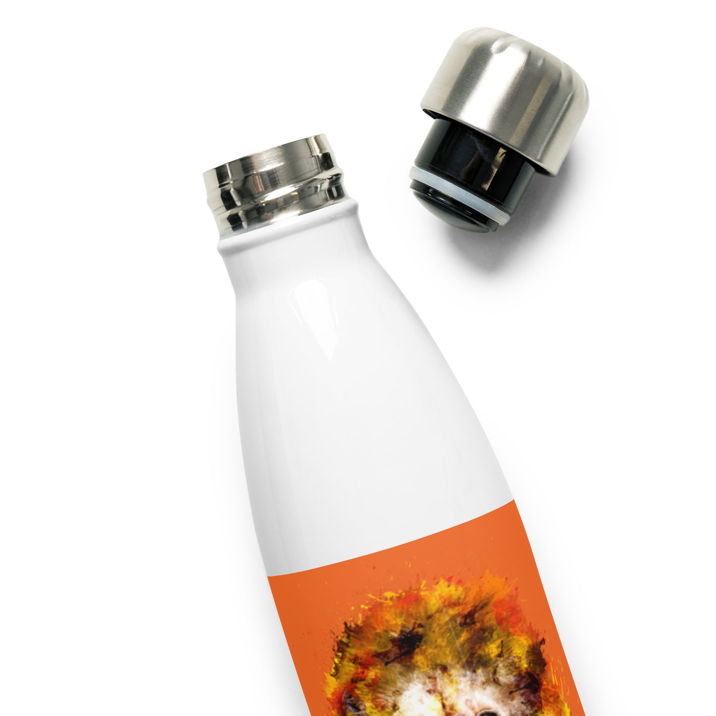 Orange Stainless Steel Water Bottle
