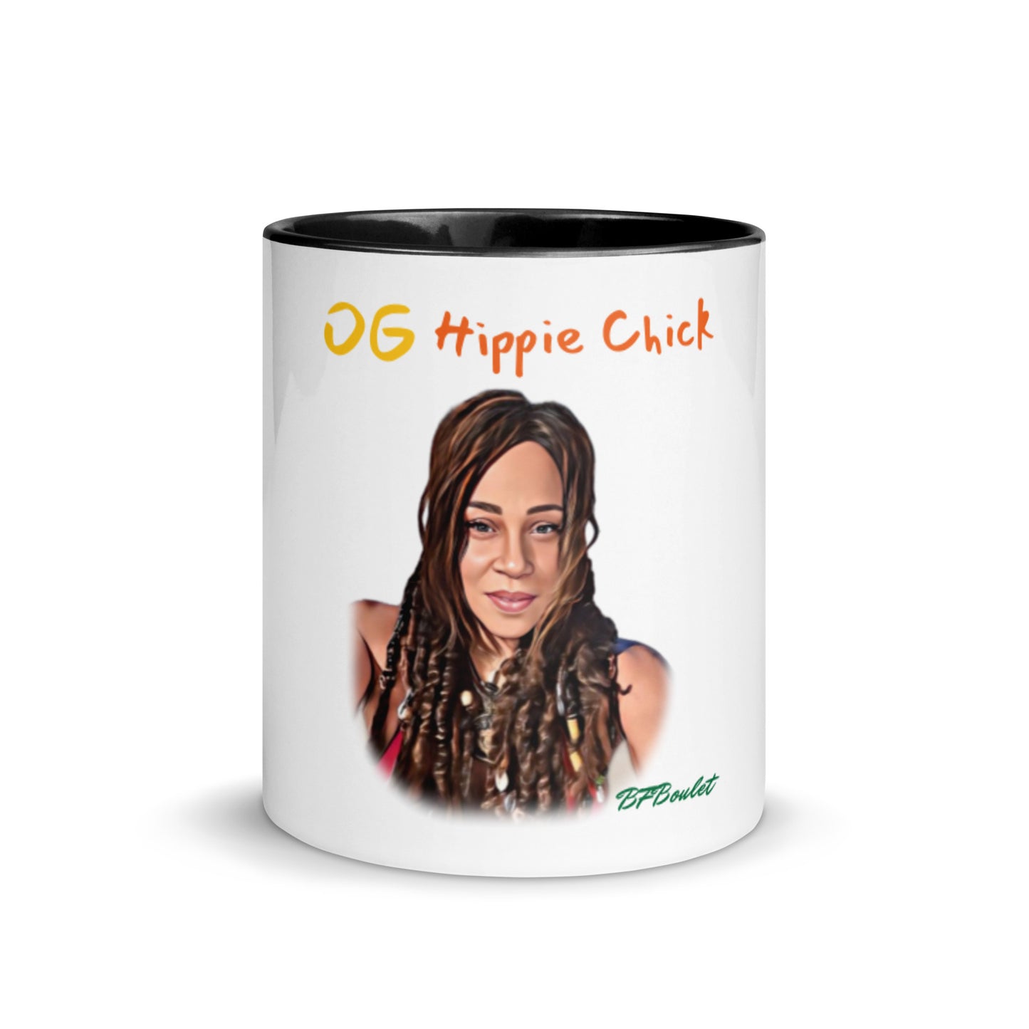 Mug Couleur Blanche - OG Hippie Chick (BFBoulet)