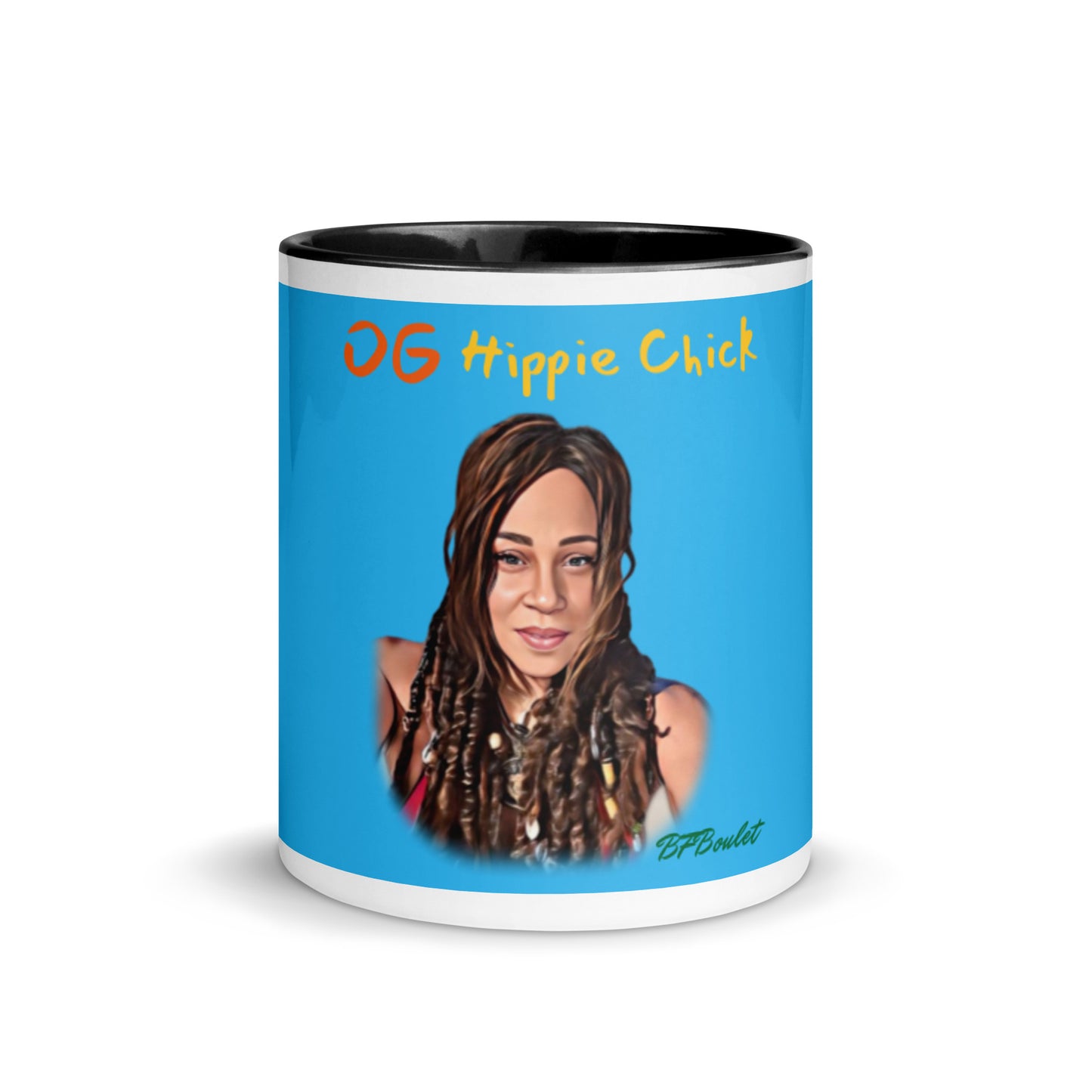Mug Couleur Bleu Ciel - OG Hippie Chick (BFBoulet)