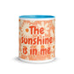 Tasse couleur marguerites pêche - The Sunshine is in me