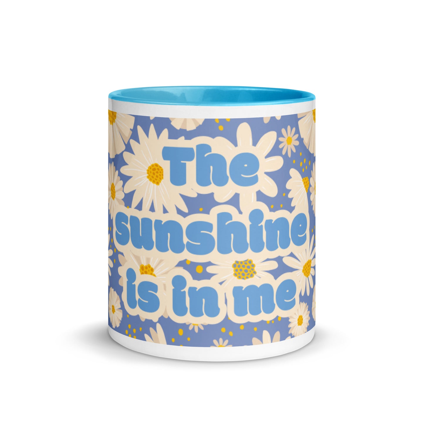 Blue Daisies Color Mug - The Sunshine is in me
