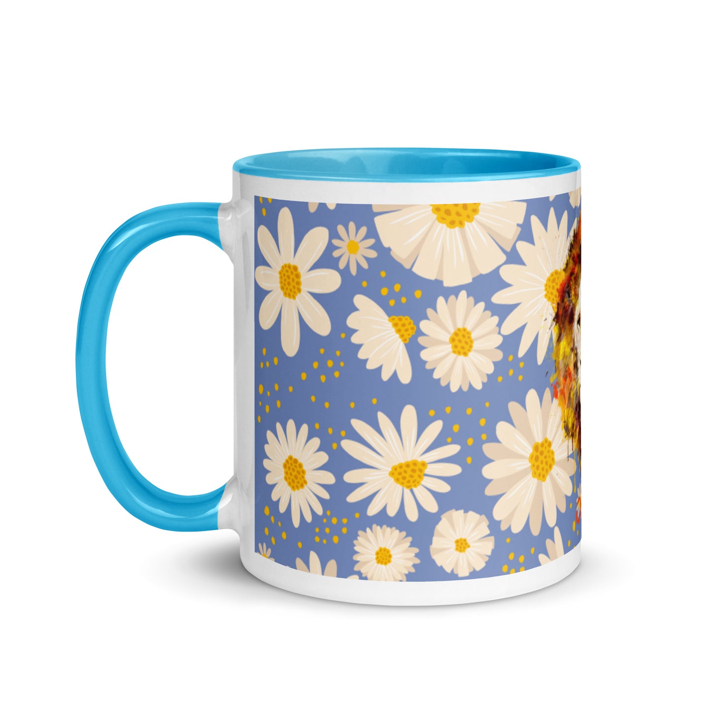 Blue Daisies Color Mug - OG Hippie Chick