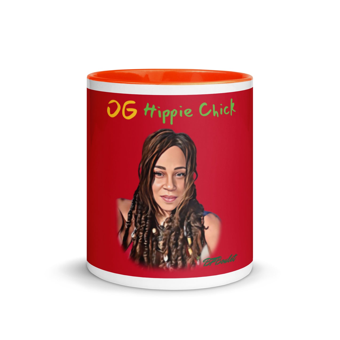 Maroon Color Mug - OG Hippie Chick (BFBoulet)