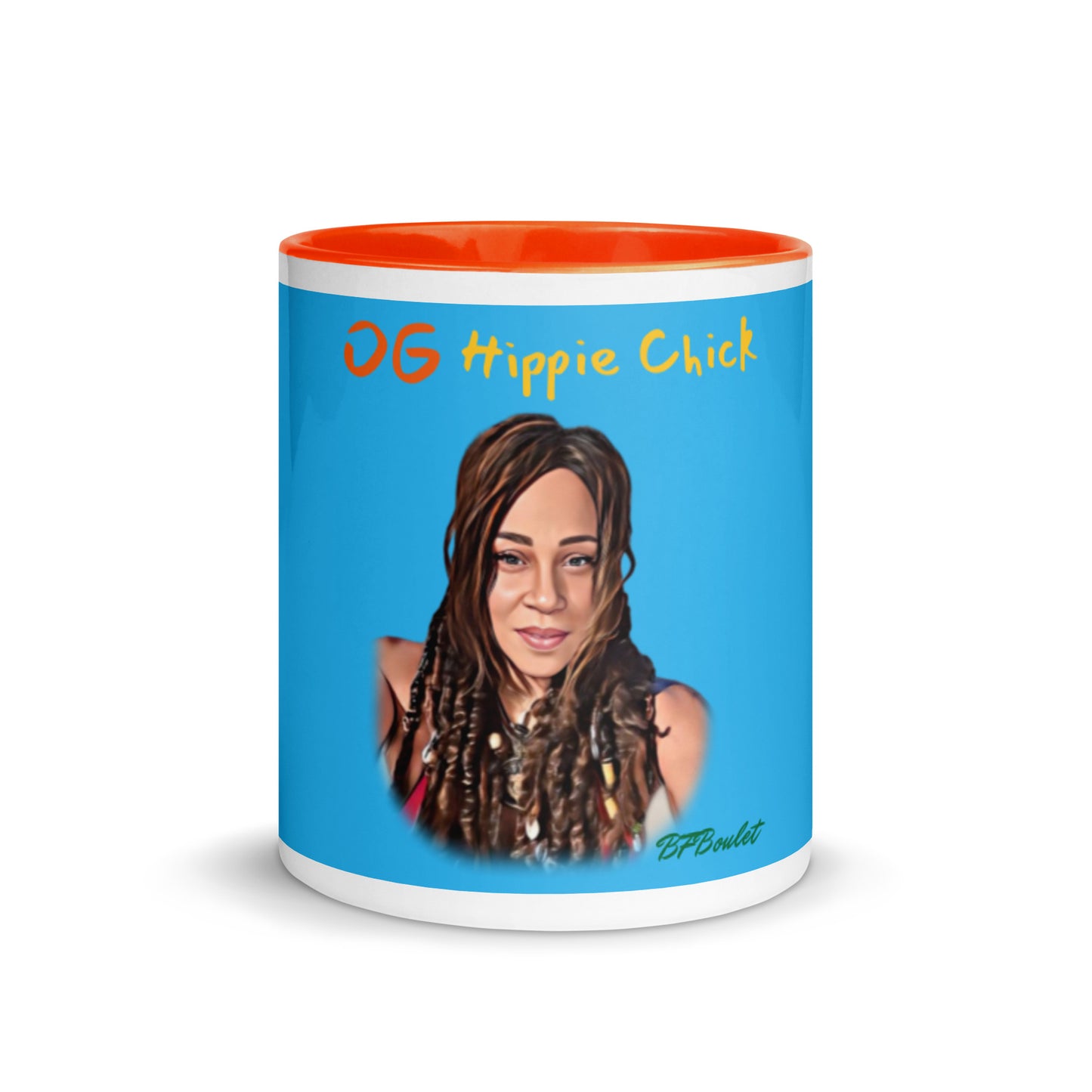 Mug Couleur Bleu Ciel - OG Hippie Chick (BFBoulet)