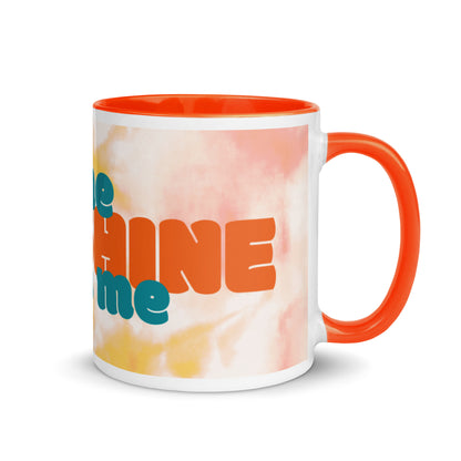 Orange Tie Dye Color Mug - The Sunshine is in me