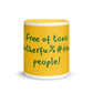 Tasse de couleur jaune - Sans #$% de personnes toxiques !