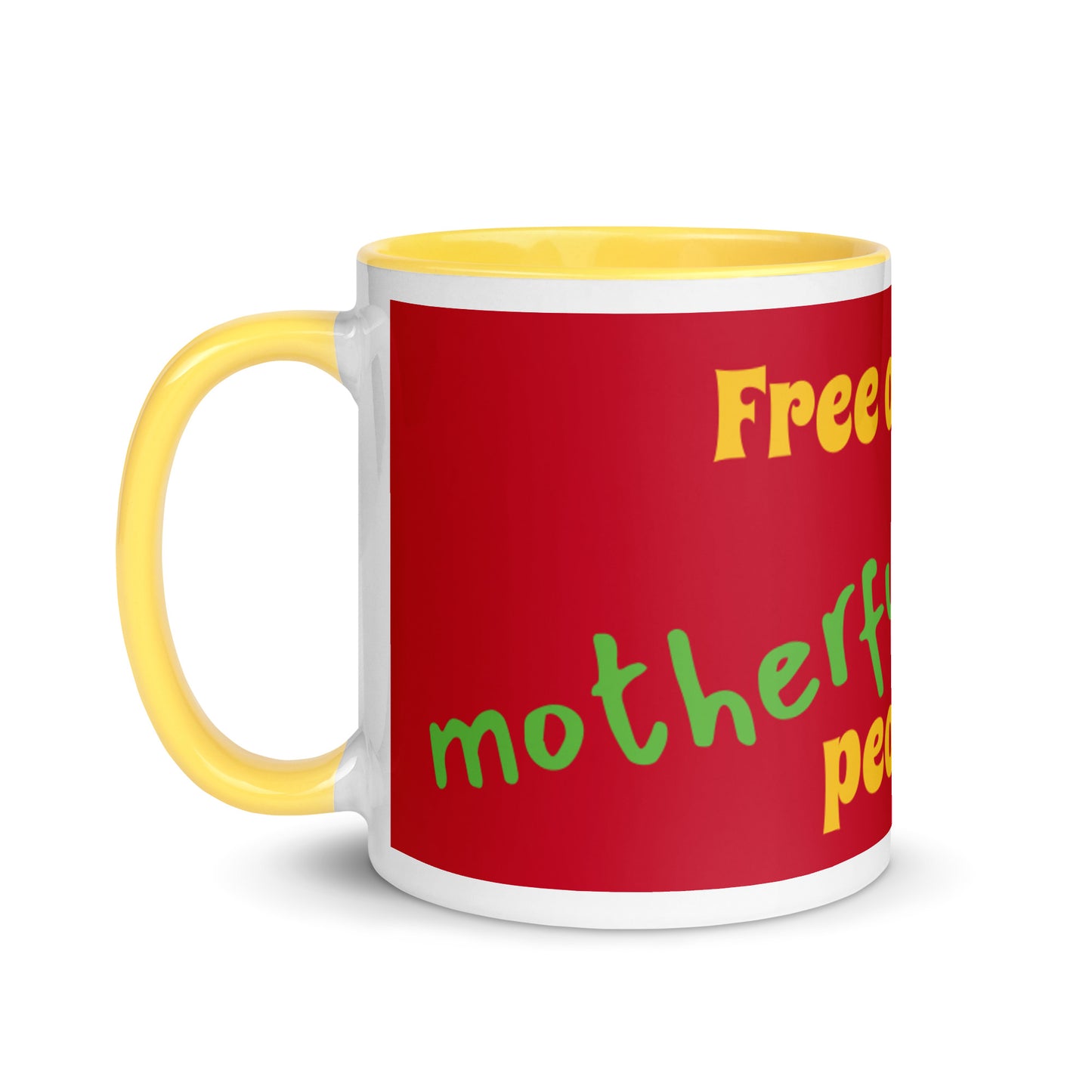 Maroon Color Mug - Free of toxic #$% people!