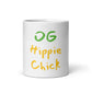 Mug blanc brillant - OG Hippie Chick
