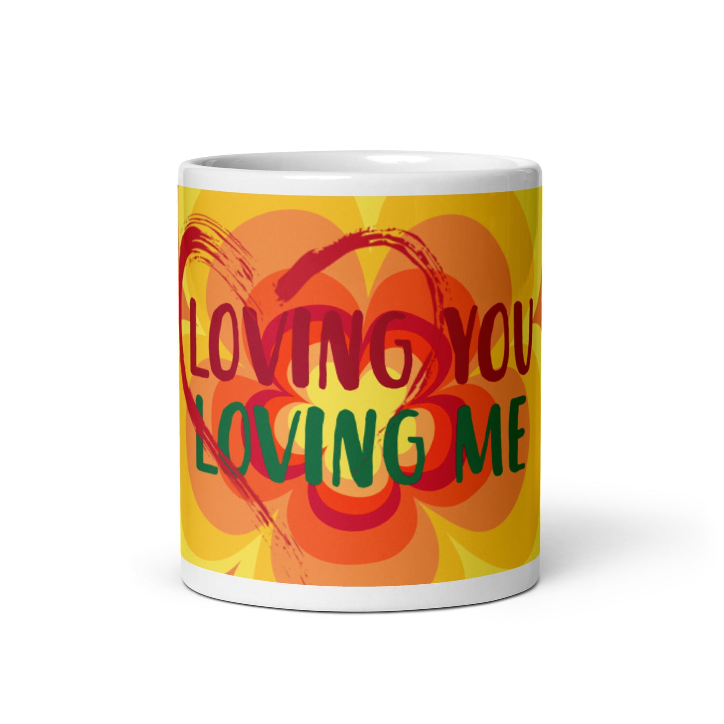 Sunny Flower 2 Mug blanc brillant - Loving you Loving me
