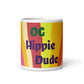 Tasse brillante blanche Sun Rays - OG Hippie Dude