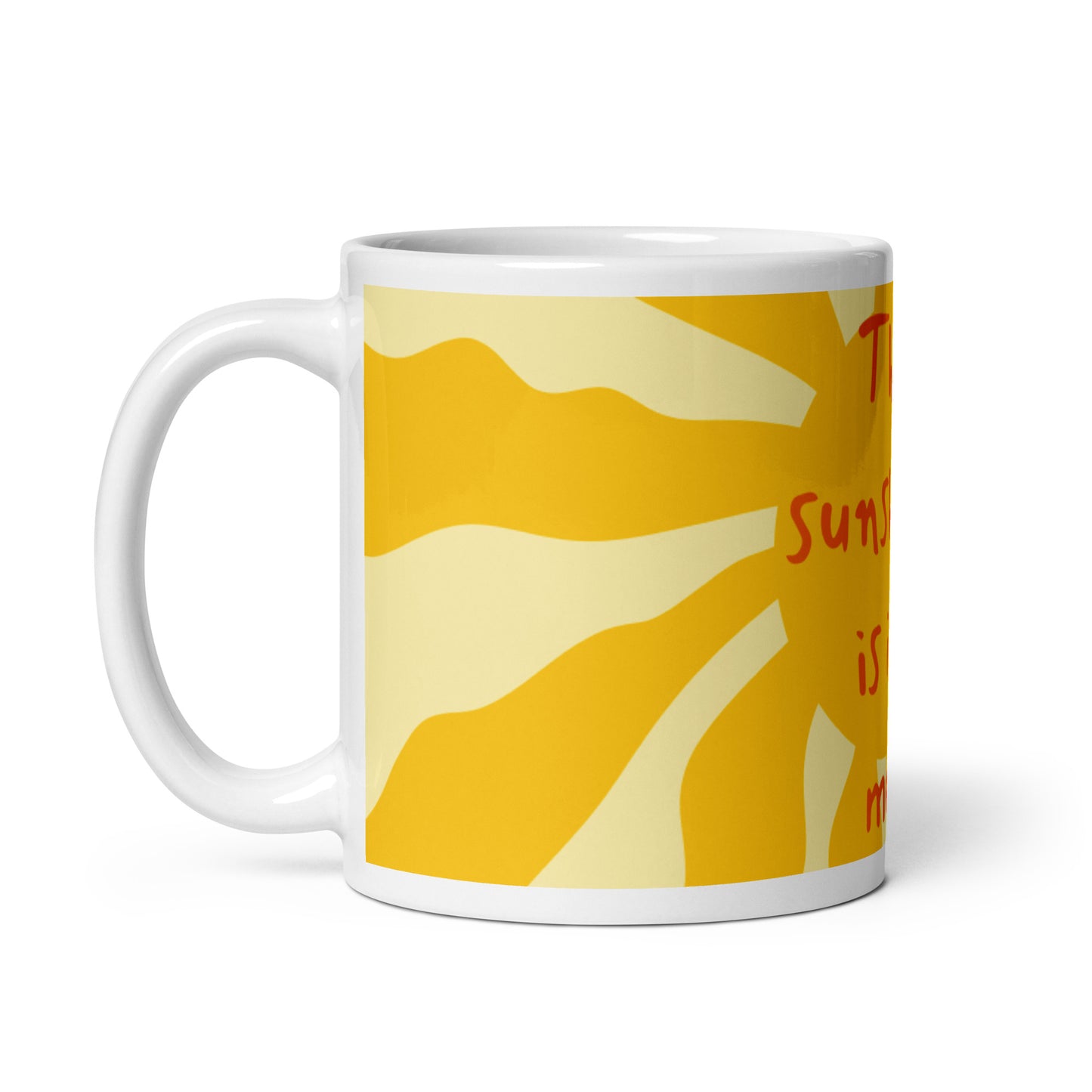Mug Brillant Blanc Soleil - Le soleil est en moi