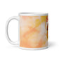Orange Tie Dye White Glossy Mug - Boulet
