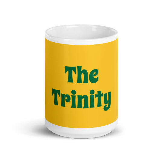 Yellow White Glossy Mug - The Trinity