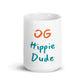 White Glossy Mug - OG Hippie Dude