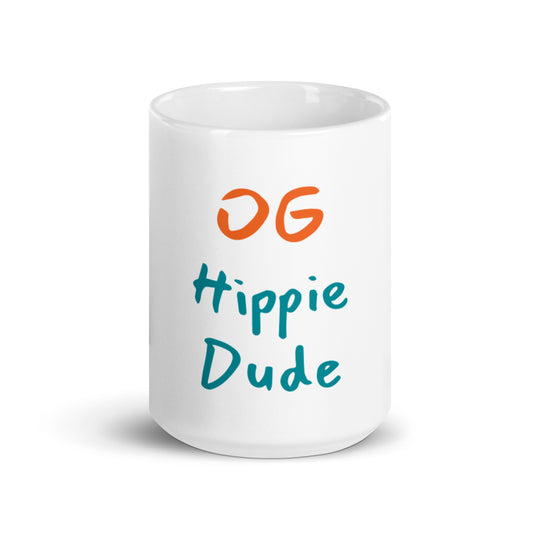 Mug blanc brillant - OG Hippie Dude